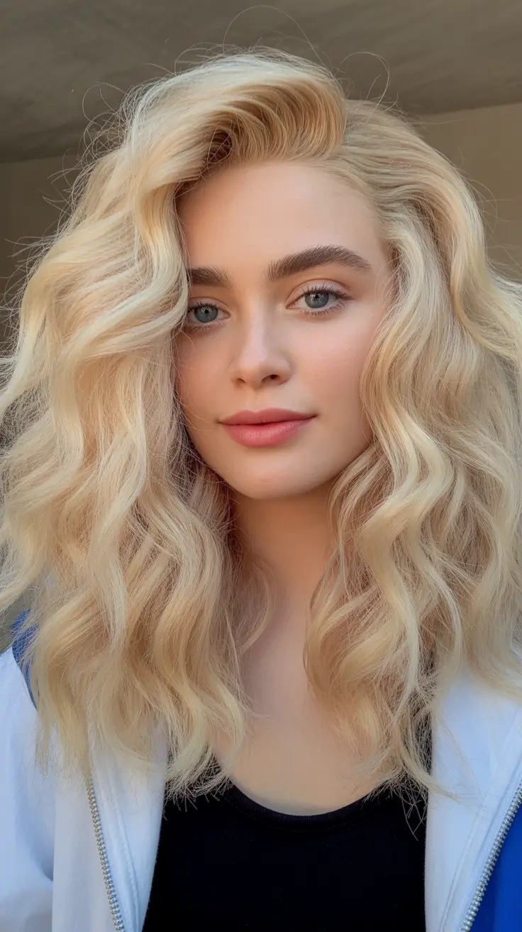 summer hair color for blondes 2026 honey Medium Length Honey Blonde Layers With Natural Volume