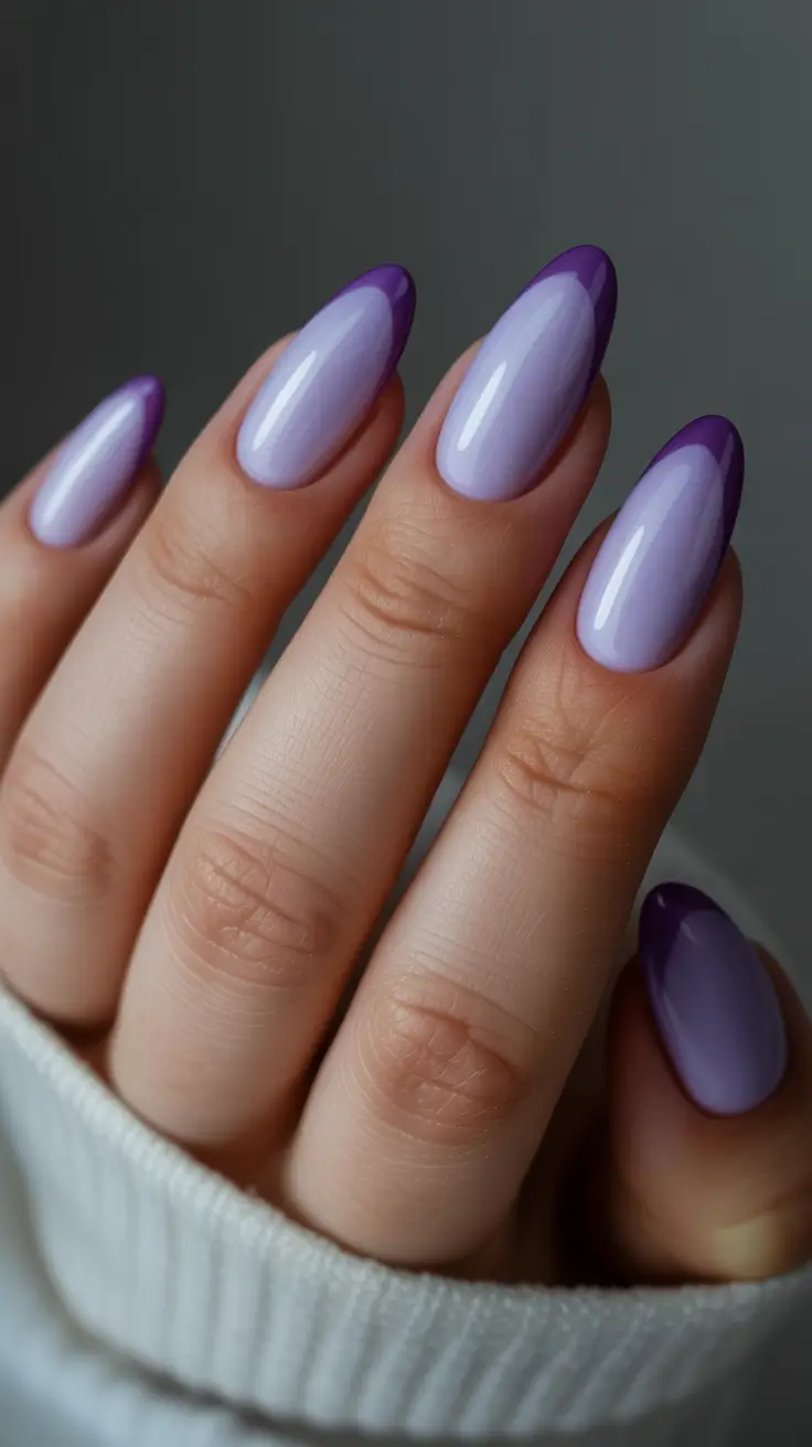 23 summer nail art ideas 2026 French tip Soft Lavender French Tips for a Calm Minimal Mood