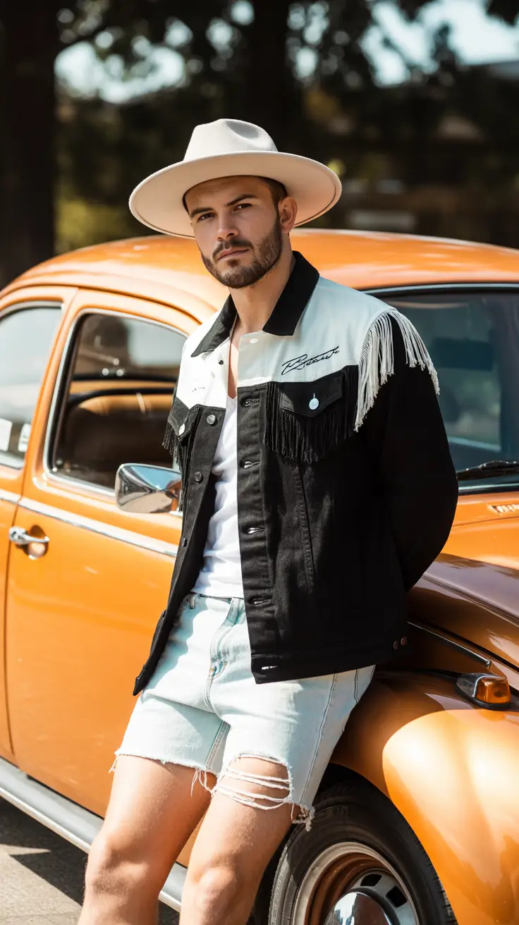 summer outfits fort men 2026 Modern Western Edge with Summer Layers