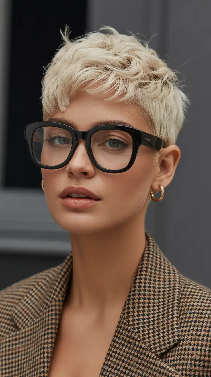 summer short haircut ideas 2026 Soft Platinum Crop With Airy Texture