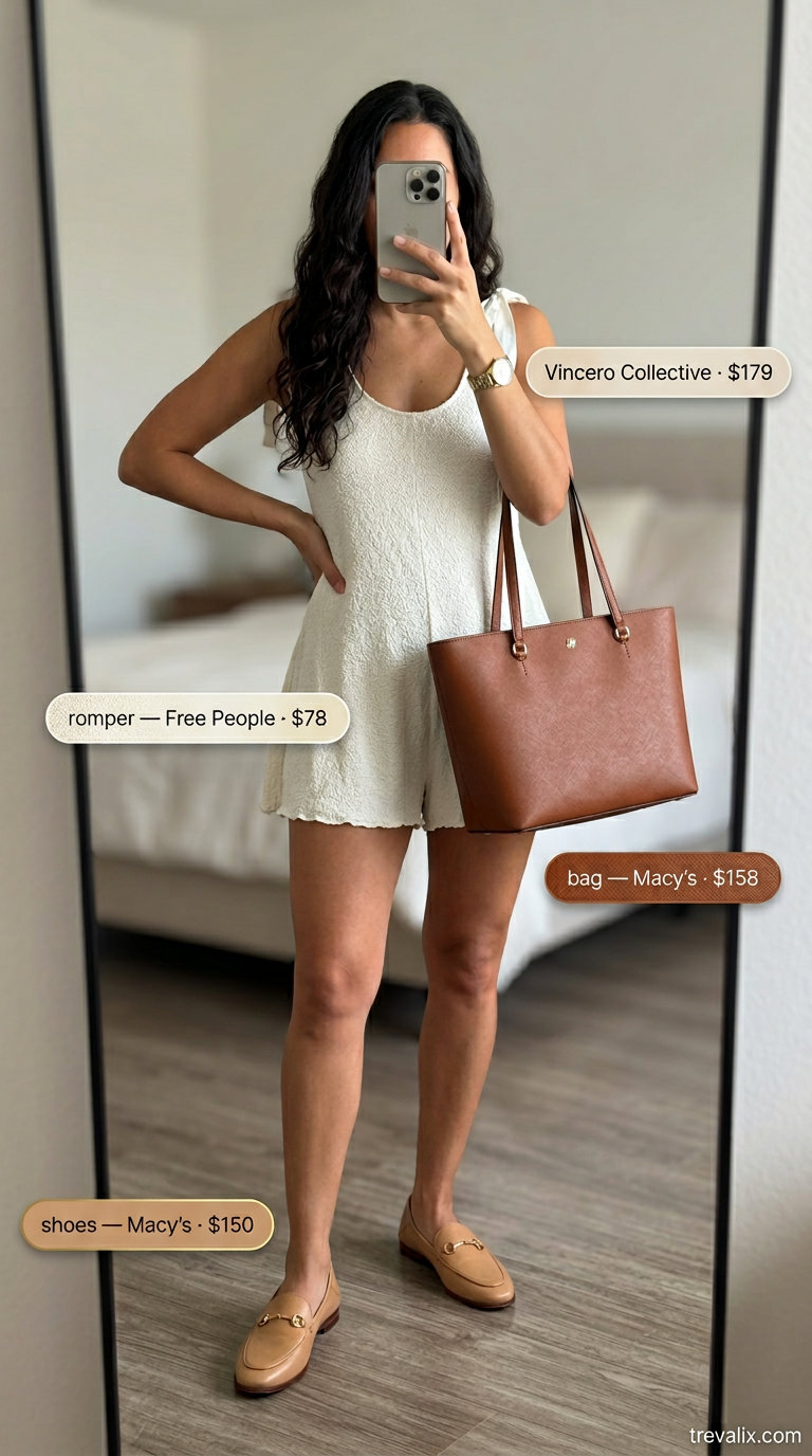 Chic beige linen pants with white top for dressy summer outfits for women 2026.