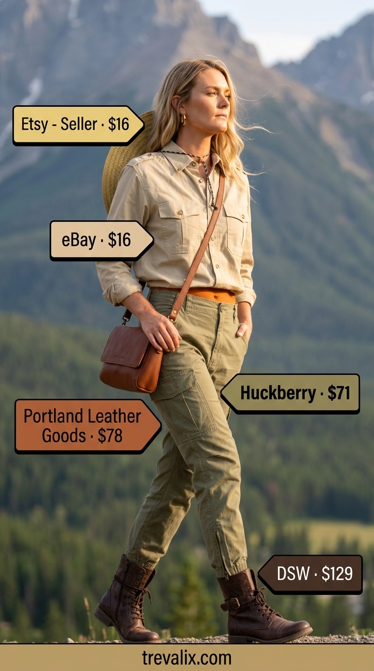 Olive green cargo pant outfits summer for women 2026, with utility blouse and combat boots.