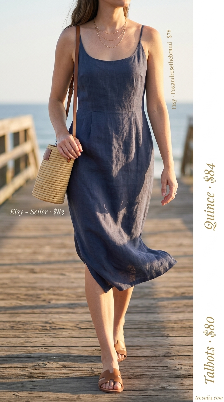 Chic cream linen set for casual summer sundresses 2026, ideal for brunch and travel.