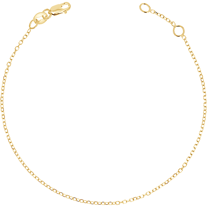 accessory 14K Gold Cable Chain Bracelet Baby Gold $176