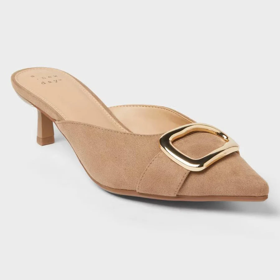 shoes A New Day Women's Larissa Pointed Toe Mule Heels eBay - bullseye_deals $16.14