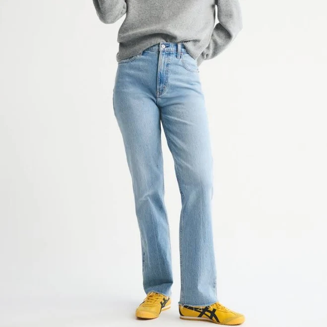 pants Abercrombie & Fitch Women's 90s Ultra High Rise Straight Jean Abercrombie & Fitch $59.99