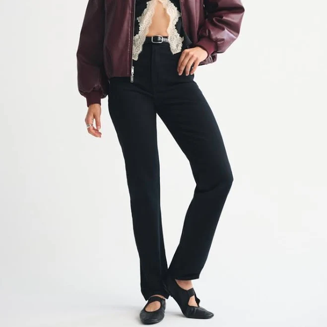 jeans Abercrombie & Fitch Women's 90s Ultra High Rise Straight Jean Abercrombie & Fitch $59.99