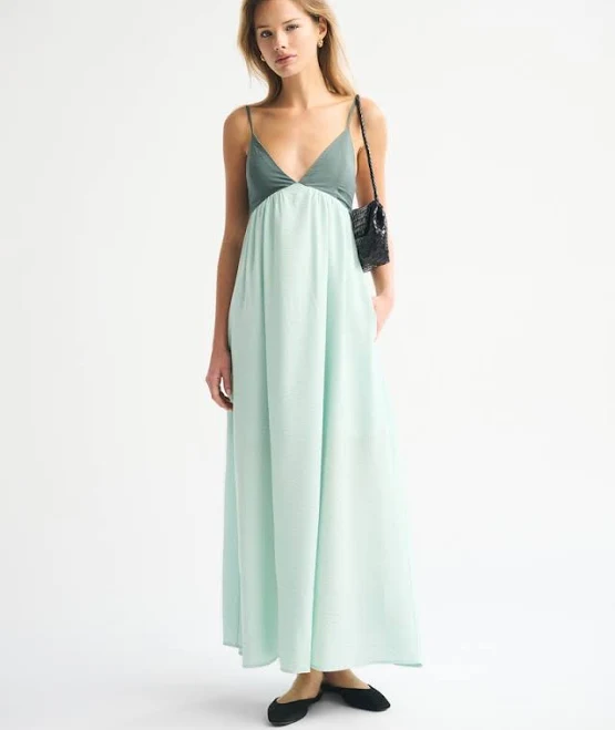 dress Abercrombie & Fitch Women's Bra-Free Clasp-Back Flowy Maxi Dress Abercrombie & Fitch $59.99