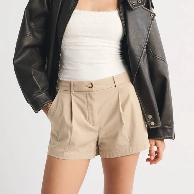 shorts Abercrombie & Fitch Women's High Rise Tailored Shorts Abercrombie & Fitch $44.99