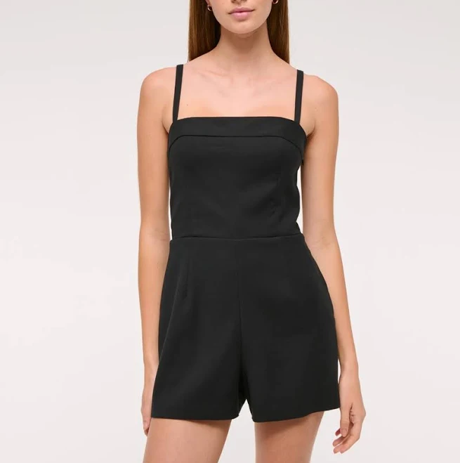 romper Abercrombie & Fitch Women's Micro Short Tailored Romper Abercrombie & Fitch $24.97