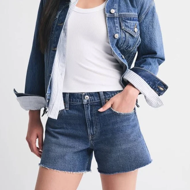 shorts Abercrombie & Fitch Women's Mid Rise A-Line Shorts Abercrombie & Fitch $70