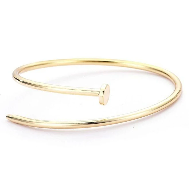 accessory Adornia Women's 14k Gold Plated Thin Nail Cuff Bracelet Kohl's $17