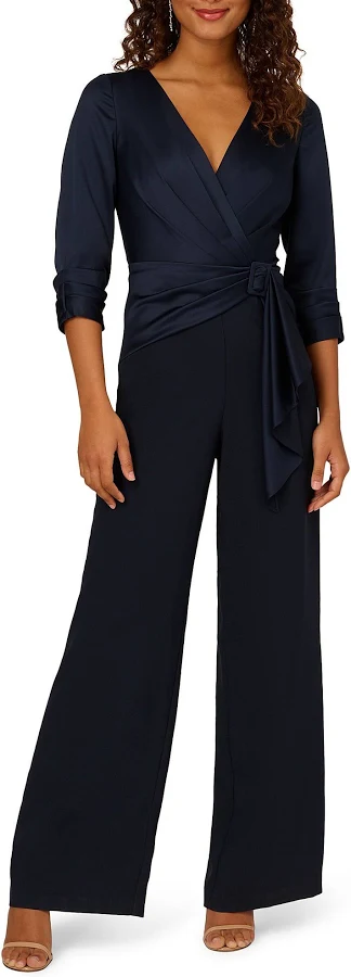 jumpsuit Adrianna Papell Satin Crepe Jumpsuit Women's Dillard's $189