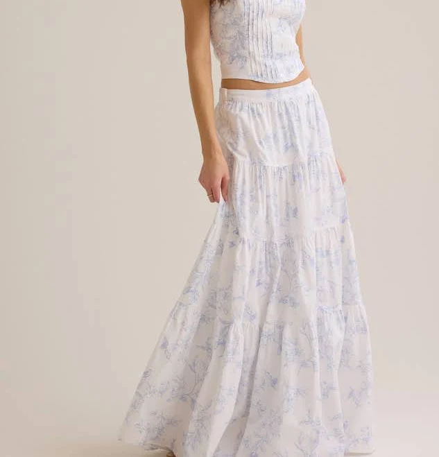 skirt Altar'd State Catherine Floral Cotton Midi Skirt Altar'd State $84