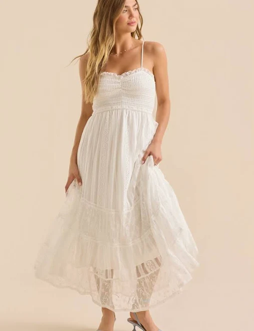 dress Altar'd State Tami Lace Tiered Maxi Dress Altar'd State $118