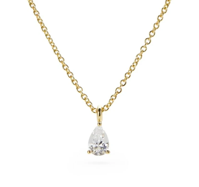 accessory Ana Luisa Elise Sparkling 14K Gold Plated Solitaire Pendant Necklace Macy's $55