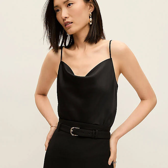 cowl neck top Ann Taylor Women's Satin Cowl Neck Tank Top Ann Taylor $32.25