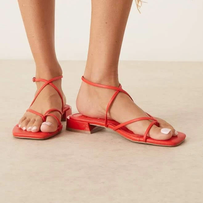 shoes ASOS Flaunt Barely There Strappy Flat Sandals ASOS $24.5