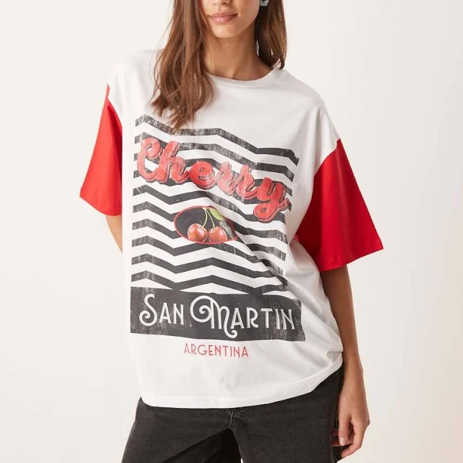 top ASOS Oversized Cherry Graphic T-Shirt ASOS $19.49