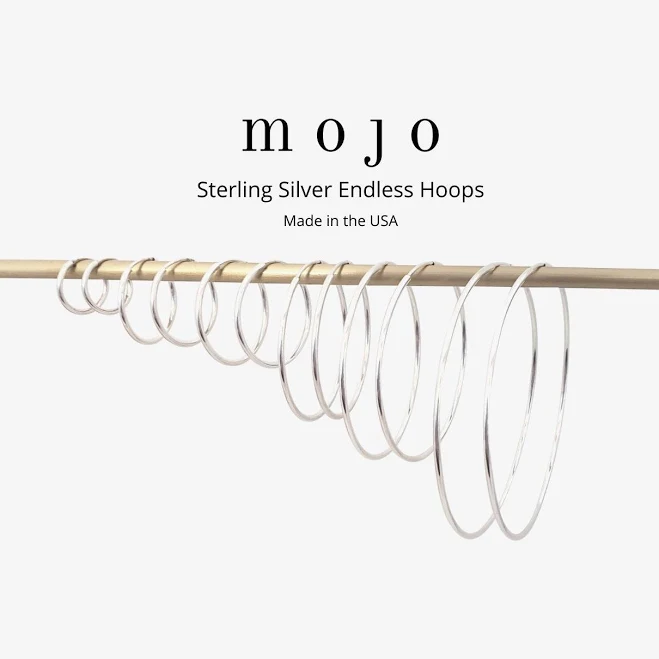 accessory Athena Sterling Silver Endless Hoop Earrings Etsy - MojoSupplyCo $20