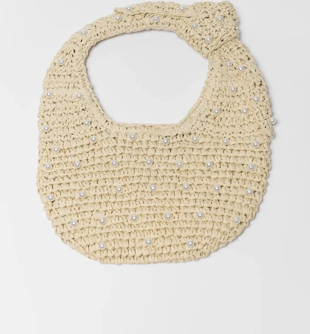 bag Avara Bethany Woven Pearl Bag shopavara.com $64