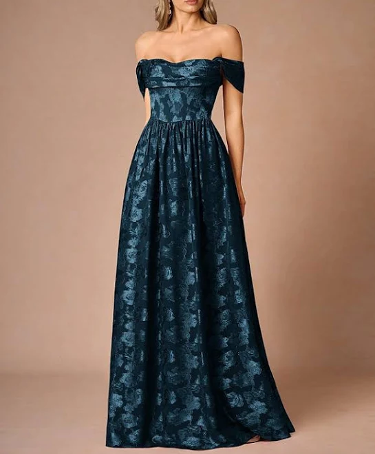 dress Azazie Floor-Length Maxi Dresses A-Line Wedding Guest Formal Dresses Square Azazie.com $99