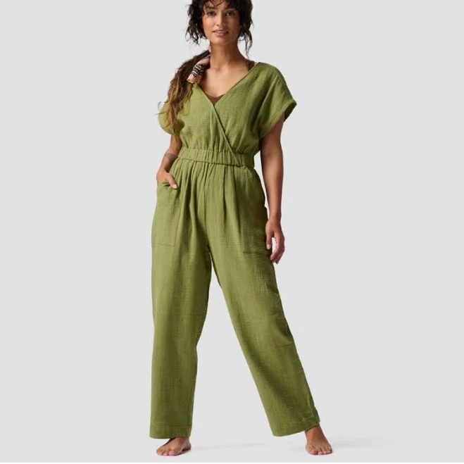 jumpsuit Backcountry Women's Sleeveless Cotton Gauze Jumpsuit Poshmark $28