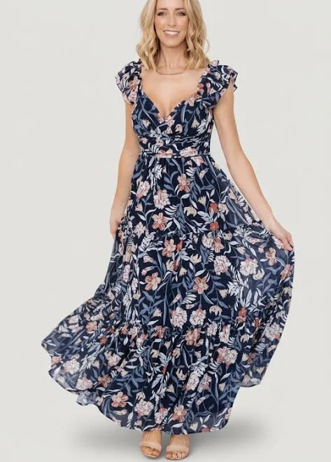 dress Baltic Born Martina Floral Chiffon Maxi Dress Baltic Born $103