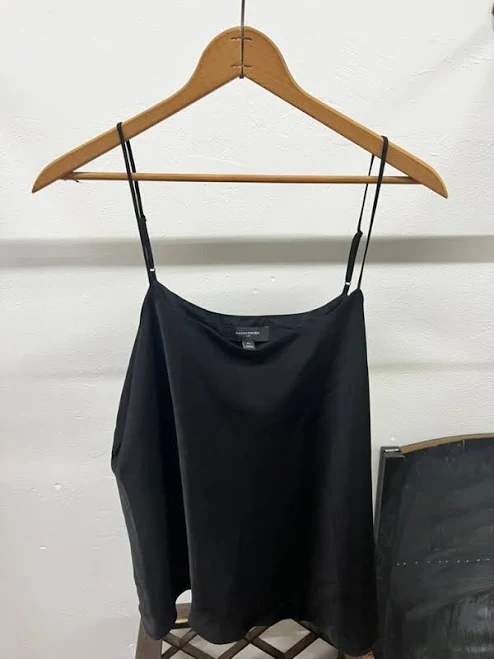 top Banana Republic Black Satin Camisole – Adjustable Straps (XL) The Clothing Library $13