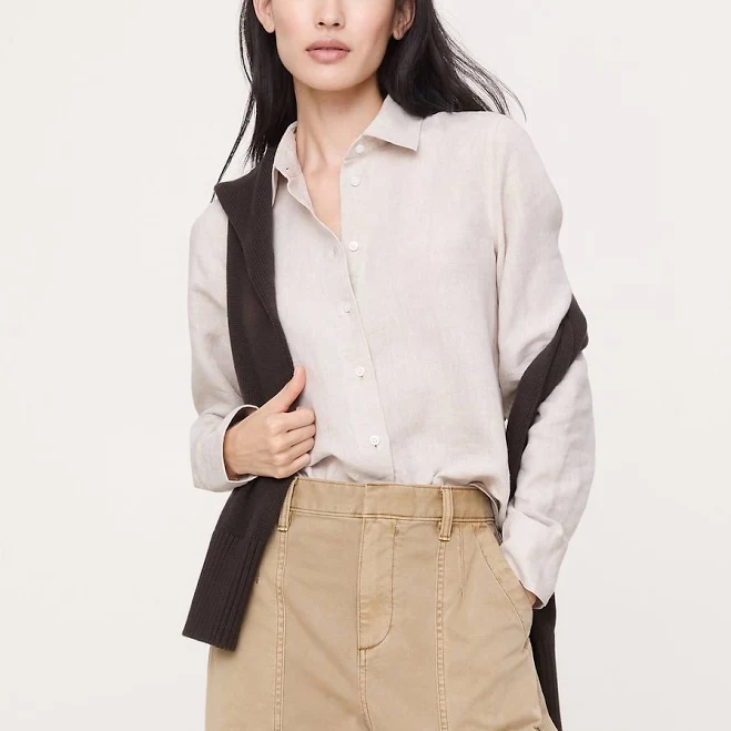 outfits Banana Republic Women's Everyday Linen Shirt Banana Republic $98