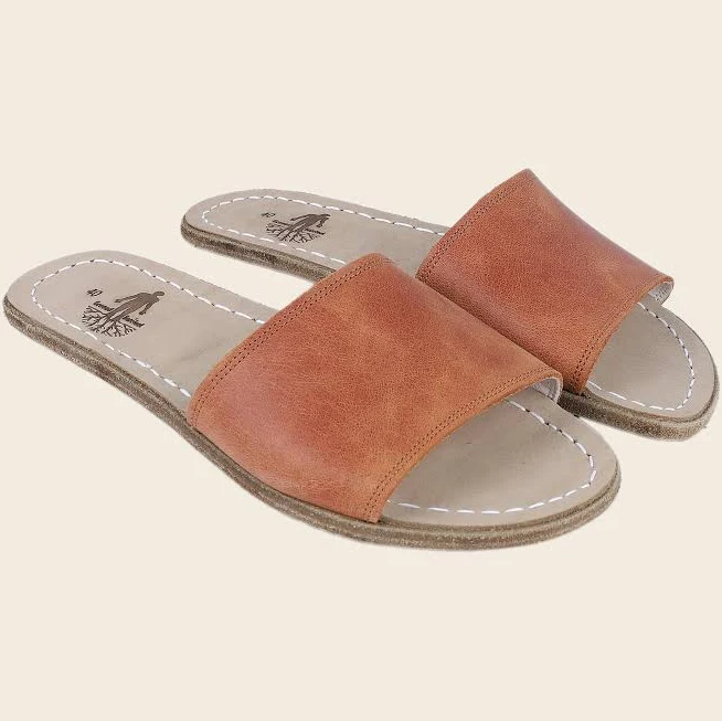 shoes Barefoot Leather Slide Sandals Etsy - Seller $89