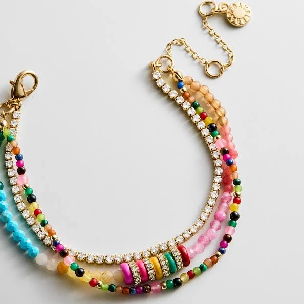 accessory BaubleBar Rowan Semi-Precious Layered Bracelet BaubleBar $44