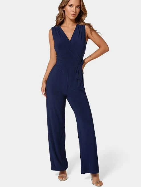 jumpsuit Bebe Women's Jersey Wrap Tie Jumpsuit bebe $89.25