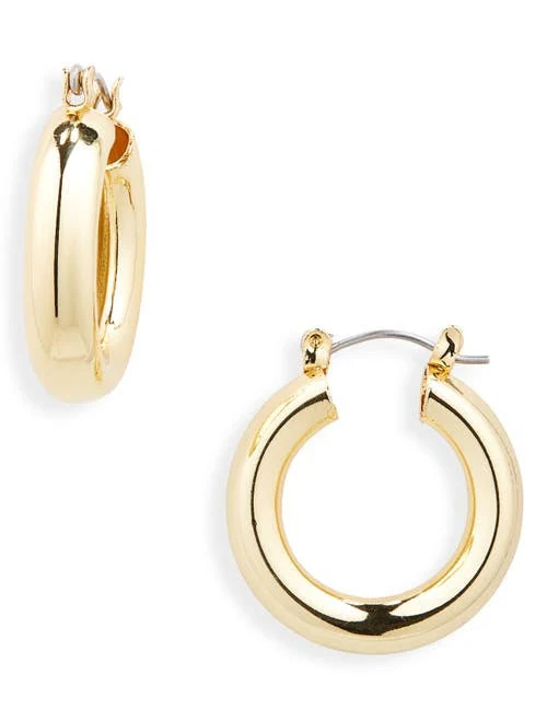 accessory BP. Dipped Bold Medium Hoop Earrings in 14K Gold Dipped at Nordstrom Nordstrom $16