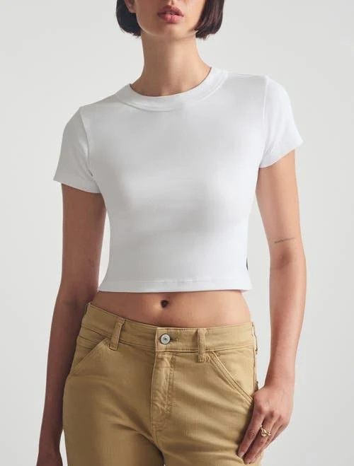 top Brooklyn Industries Women's Cropped Rib T-Shirt Nordstrom $36