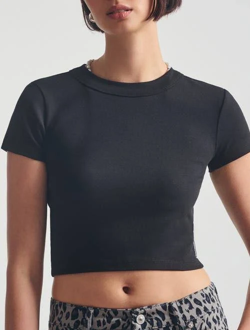 top Brooklyn Industries Women's Cropped Rib T-Shirt Nordstrom $36