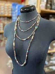 accessory Brown & Turquoise Beaded Multi Layer Western Necklace RM Tack & Apparel $36