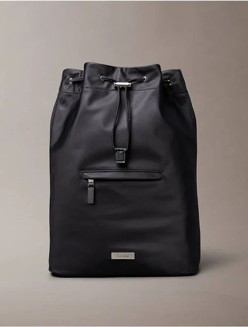 bag Calvin Klein Men's Matte Nylon Drawstring Backpack Calvin Klein $77.4