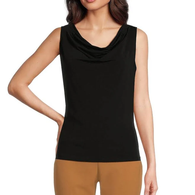 cowl neck top Calvin Klein Sleeveless Cowl Neck Top Womens Dillard's $26.13