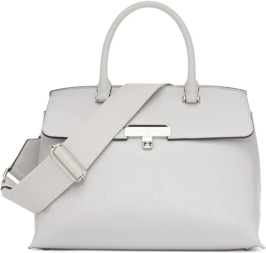 bag Calvin Klein Women's Becky Turnlock Convertible Vegan Leather Satchel Macy's $118.8