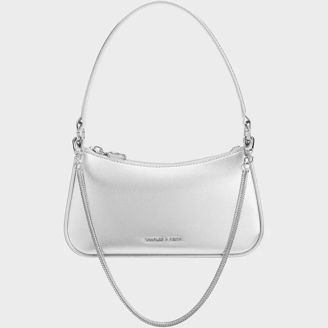 bag Charles & Keith Elspeth Metallic Chain Shoulder Bag charleskeith.com $103