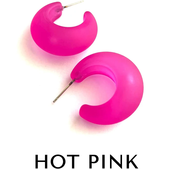 accessory Chunky Snail Shell Hoop Earrings Leetie Lovendale $24