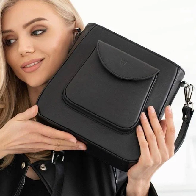 bag Classic Minimalist Leather Crossbody Bag Etsy - Seller $220