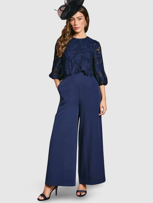 jumpsuit Coast Women's Lace Overlay Wide Leg Jumpsuit Nordstrom $240