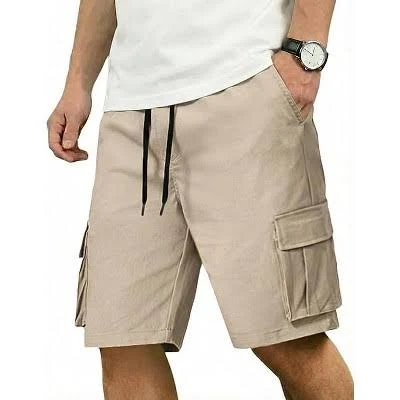 bottom COOFANDY Men's Casual Cotton Drawstring Cargo Shorts Target $19.99