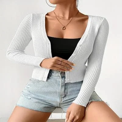 outerwear Coolmee Women's Ribbed Knit Cropped Cardigan Target $36.99