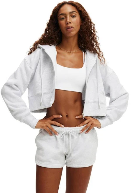 jacket Cotton On Women's Plush Boxy Cropped Hoodie Nordstrom $20.99