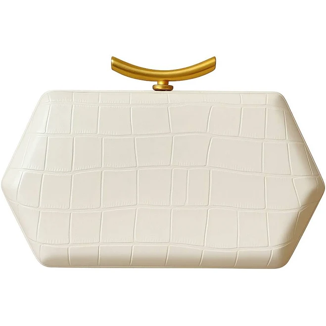 bag Croc Embossed Geometric Clutch Chicwish $39.9