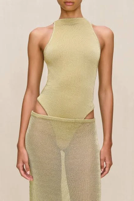 bodysuit Cult Gaia Cassius Knit Bodysuit Cult Gaia $308