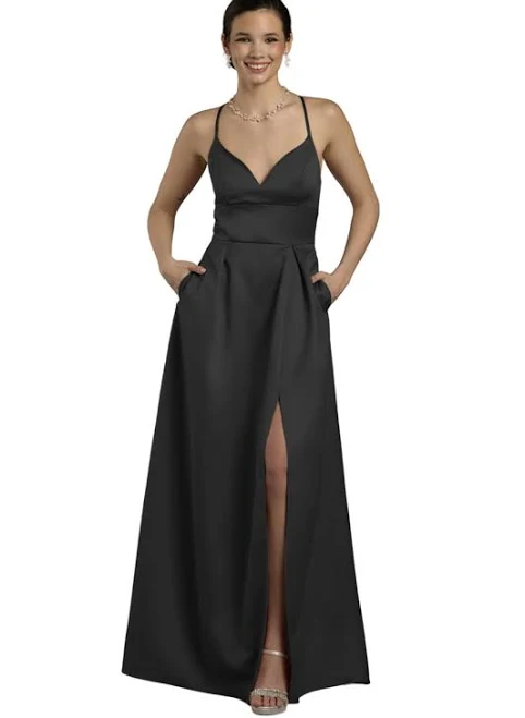 dress David's Bridal Edit Satin Empire Waist Ball Gown David's Bridal $69.95